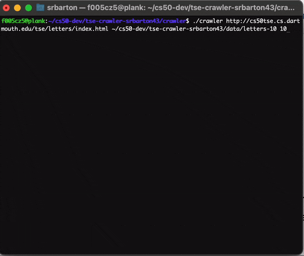 The Crawler in Action